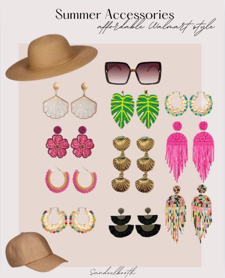 Summer accessories- jewelry under $10 - sunglasses- sunhat - earrings- vibrant- colorful earrings - beach hat

#LTKStyleTip #LTKGiftGuide #LTKWedding