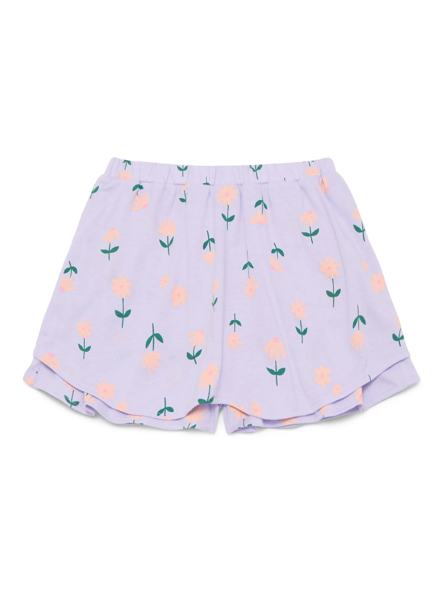 Wonder Nation Little Girls Ruffle Scooter Skirt, Sizes 4-10 | Walmart (US)