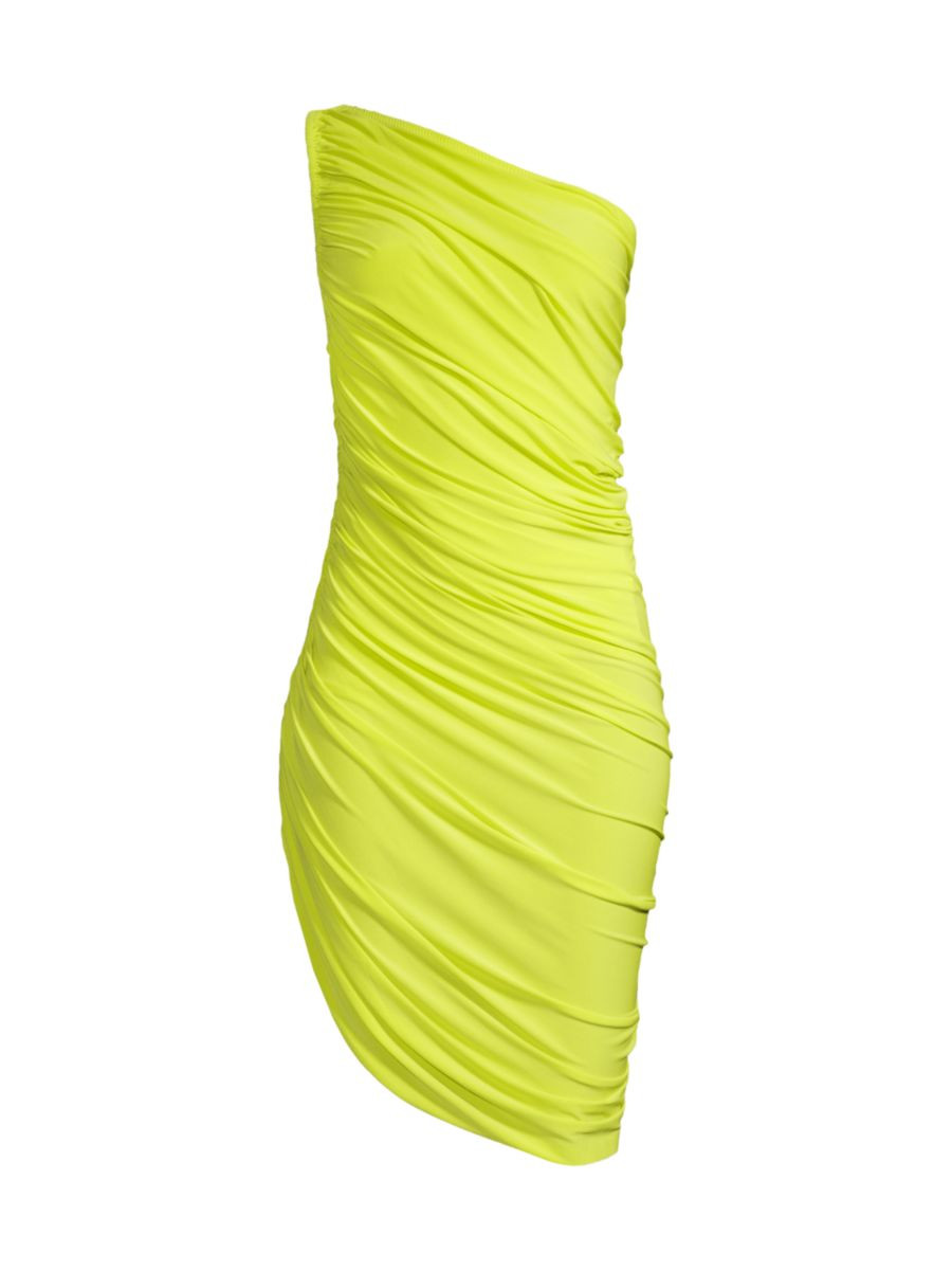 Diana Ruched One-Shoulder Minidress | Saks Fifth Avenue