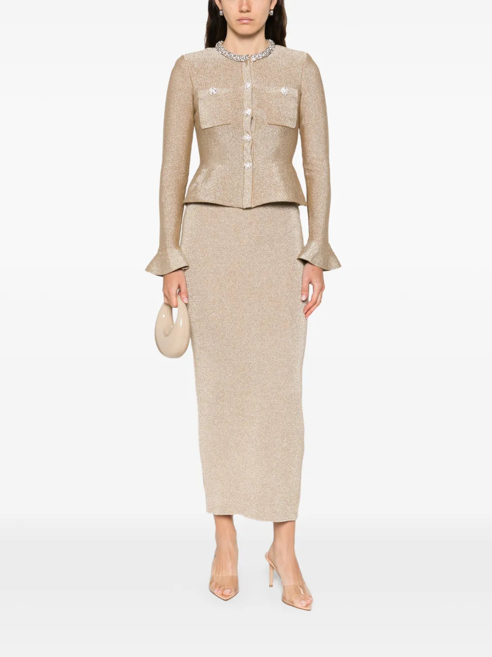 embellished midi dress | Farfetch Global