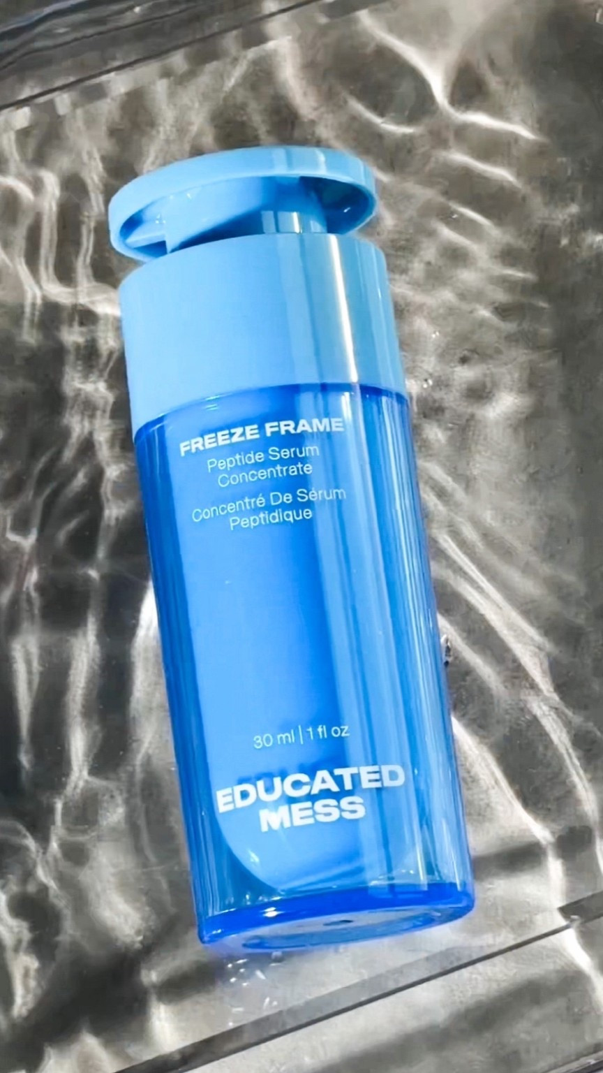 🥶 Freeze the fine lines before they settle in ❄️✨
I’ve been reaching for the Freeze Frame Peptide Serum from @educatedmess lately, and here’s why it’s earned a spot in my weekly routine.

💎 This formula is built around a Diamond-Stabilized Peptide Complex (aka peptides designed to stay potent and perform), plus a lineup of targeted actives like:
Diamond-Stabilized Peptide Complex
Palmitoyl Tetrapeptide-50 + Heptapeptide-15 Palmitate
Copper Lysinate/Prolinate (copper support = skincare girlies know 👀)
Lactic Acid + Glycolic Acid Copolymer (gentle resurfacing support for smoother-looking texture)

I love that it targets expression lines while still being lightweight and layer-friendly. Definitely a staple if you’re focused on long-term aging skin health ✨

#EducatedMess #freezeframe #SkincareRoutine #AntiAging #ugccontentcreator 

#LTKmorningroutine #LTKBeauty #LTKgrwm