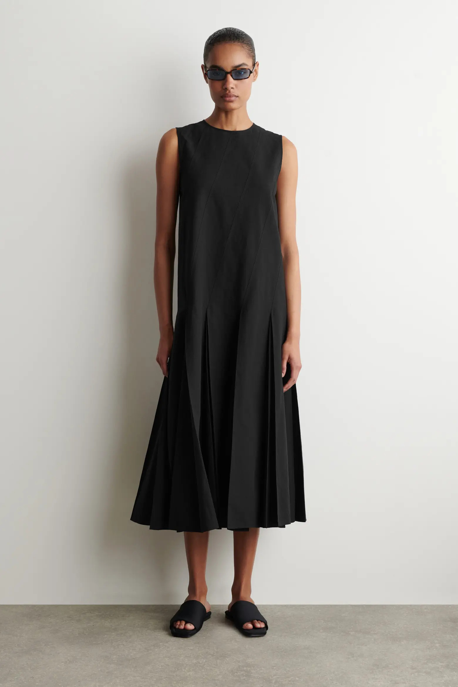 Pleated Cotton-linen Maxi Dress (Women) | Nordstrom | Nordstrom