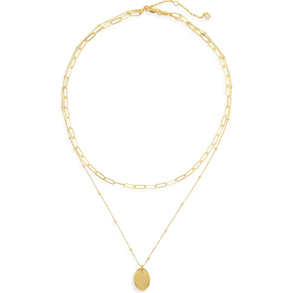 Nordstrom Demi Fine Layered Pendant Necklace in 14K Gold Plated at Nordstrom Rack | Nordstrom Rack