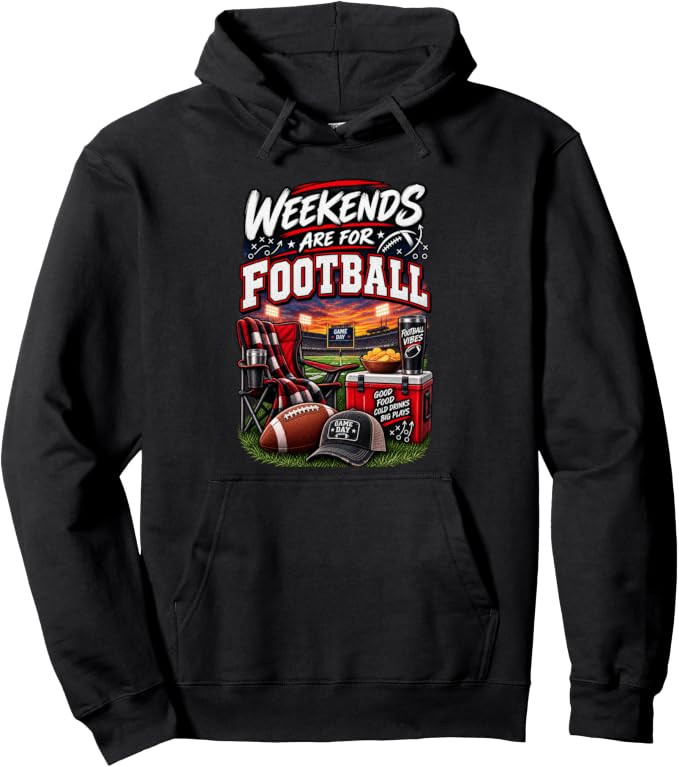 Weekends Are for Football Game Day Fan Design Pullover Hoodie | Amazon (US)