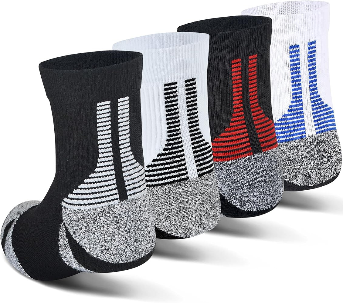 JHM Kids Athletic Sport Crew Socks For Ages 4 to 16 | Amazon (US)