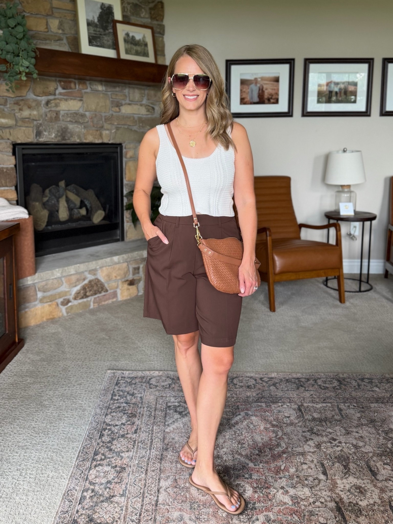 Giving the longer Bermuda shorts a try! In a size XS.

#LTKgrwm #LTKOver40 #LTKPetite