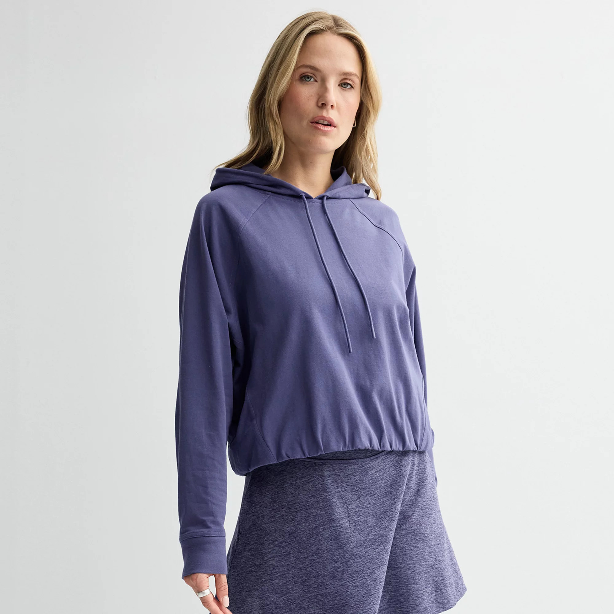 Women's FLX Hooded Heavyweight Jersey Popover Top | Kohl's