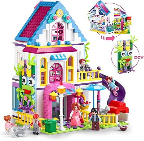Summer Villa Holiday Beach House Villa Friends House Toy Building Set That Compatible with Lego S... | Amazon (US)