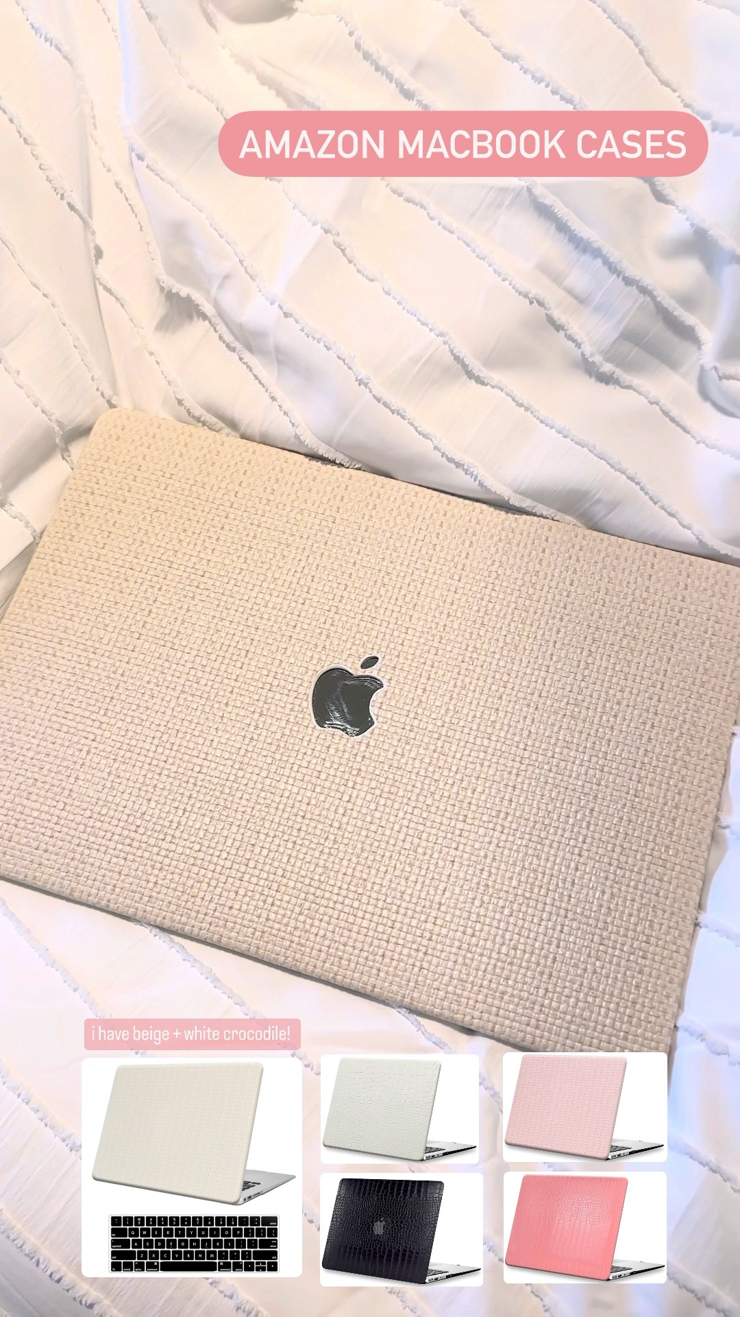 these are the cutest MacBook cases! comes in the different colors shown ✨ 

#LTKCyberWeek #LTKVideo