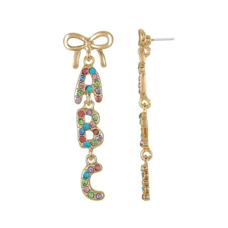 Packed Party Women's ABC and 123 Earrings, 1 Pair | Walmart (US)