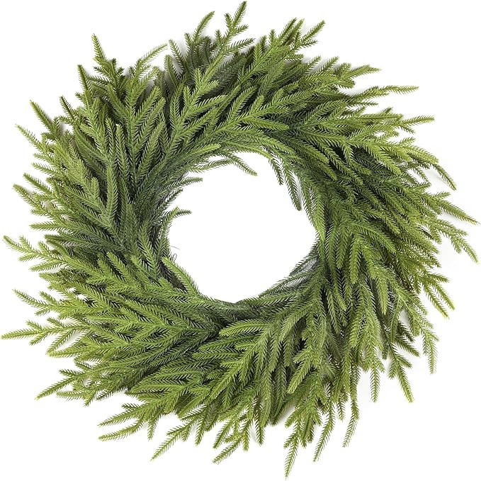 26 Inch Realistic Thanksgiving Wreath, Soft Bendable Christmas Wreath for Door,Winter Wreaths for... | Amazon (US)