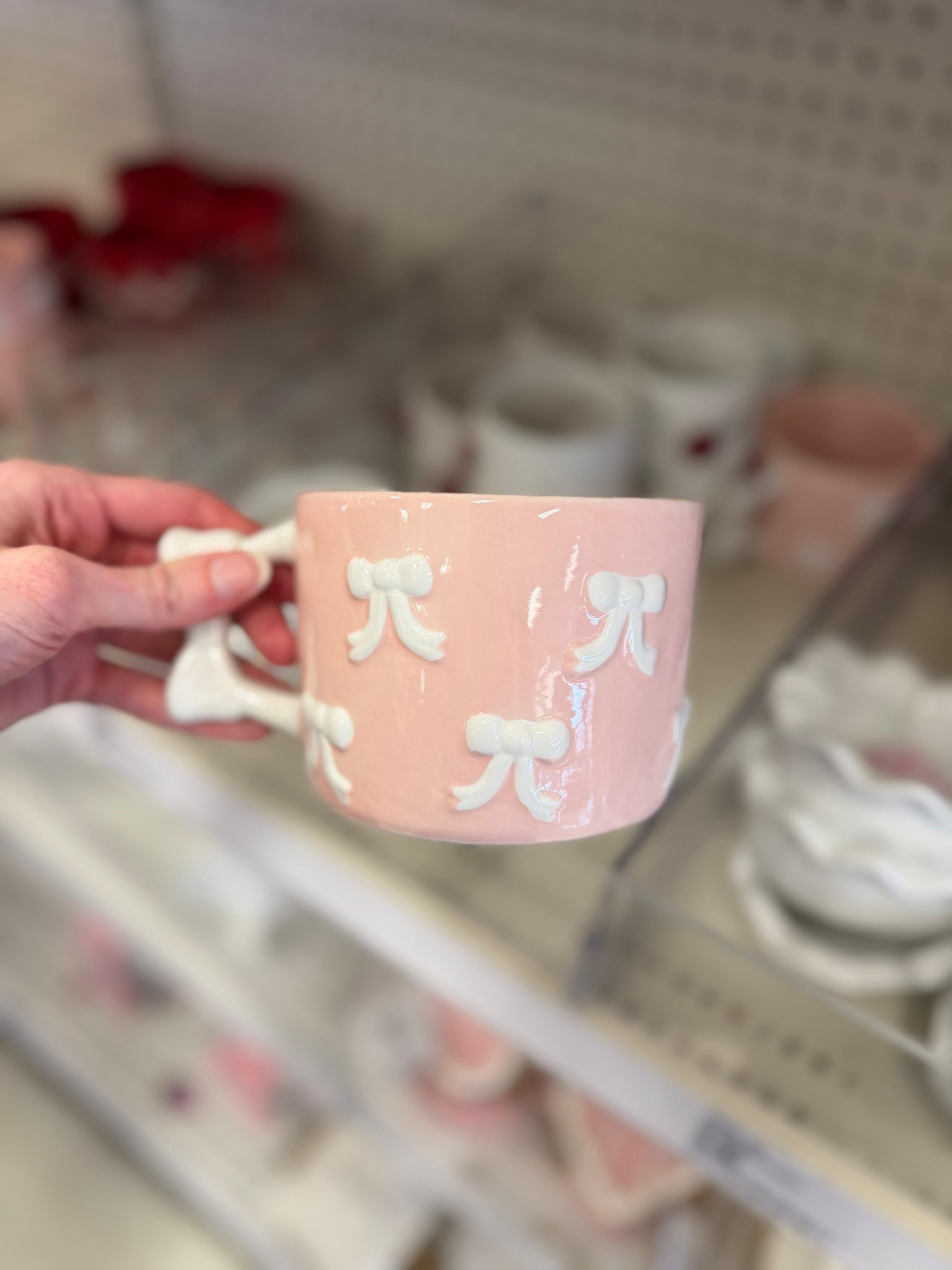 This bow mug is literally the cutest thing ever 😭🎀 perfect for coffee, tea, or just for decor. 

#LTKValentine #LTKSaleAlert #LTKSeasonal