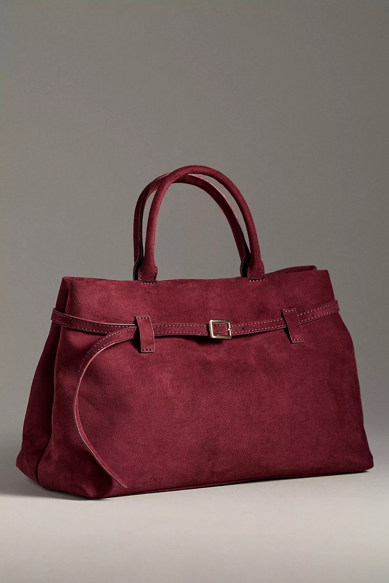 The Greer Faux-Suede Doctor Bag | Anthropologie (US)