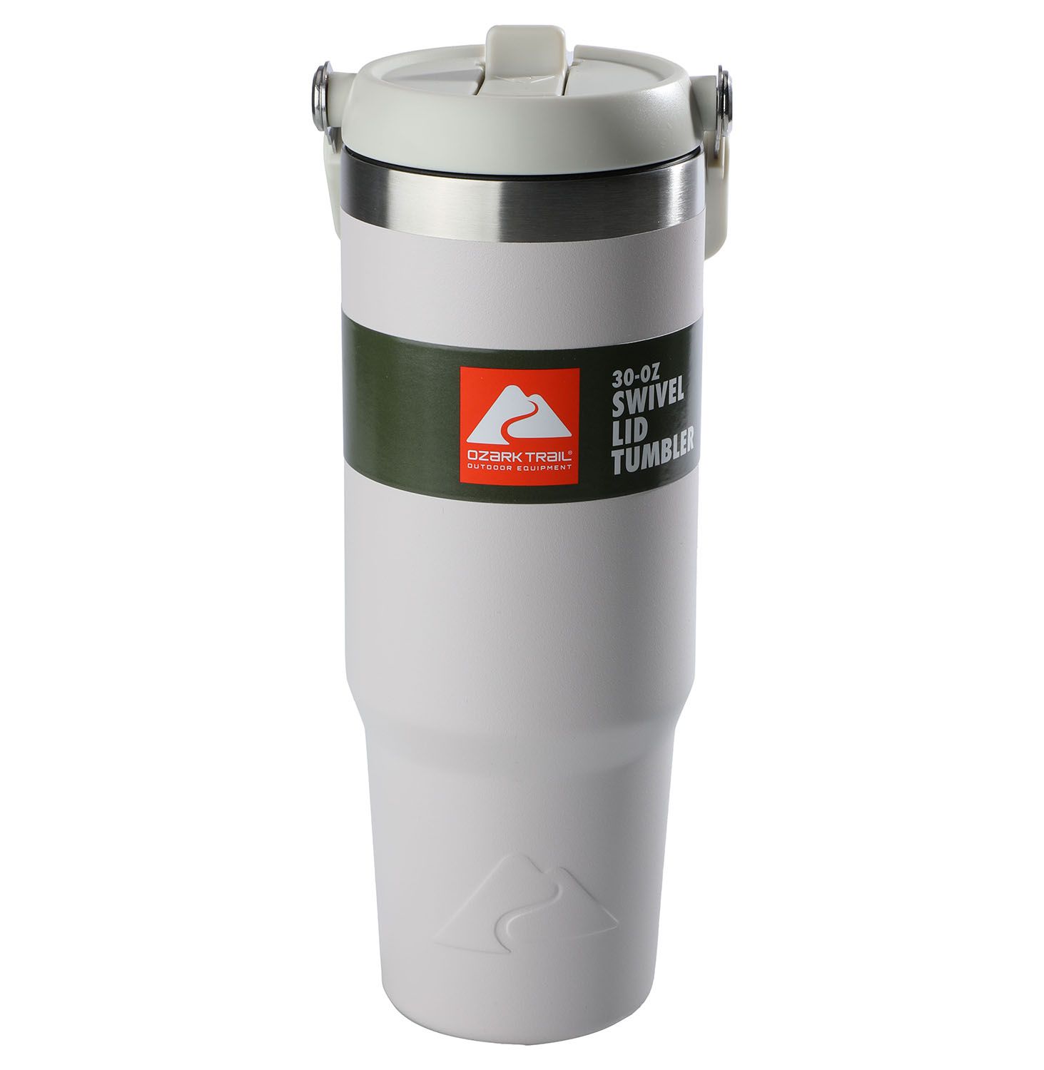 Ozark Trail 30 oz Insulated Stainless Steel Tumbler with Swivel Handle - Tan | Walmart (US)