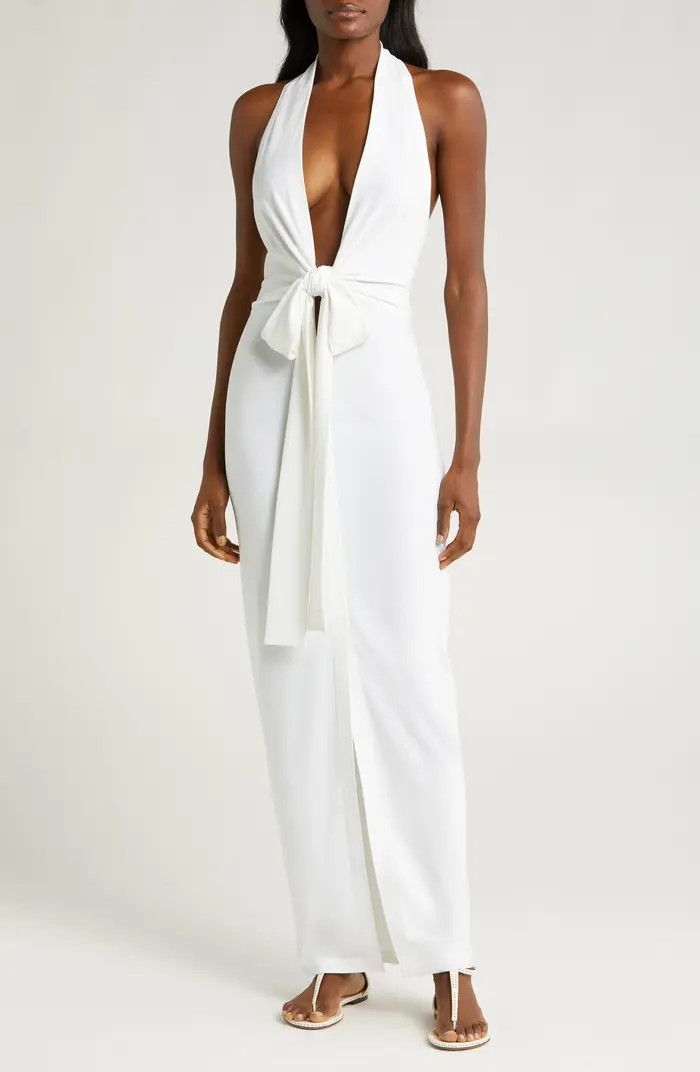 Tie Front Halter Wrap Dress | Nordstrom