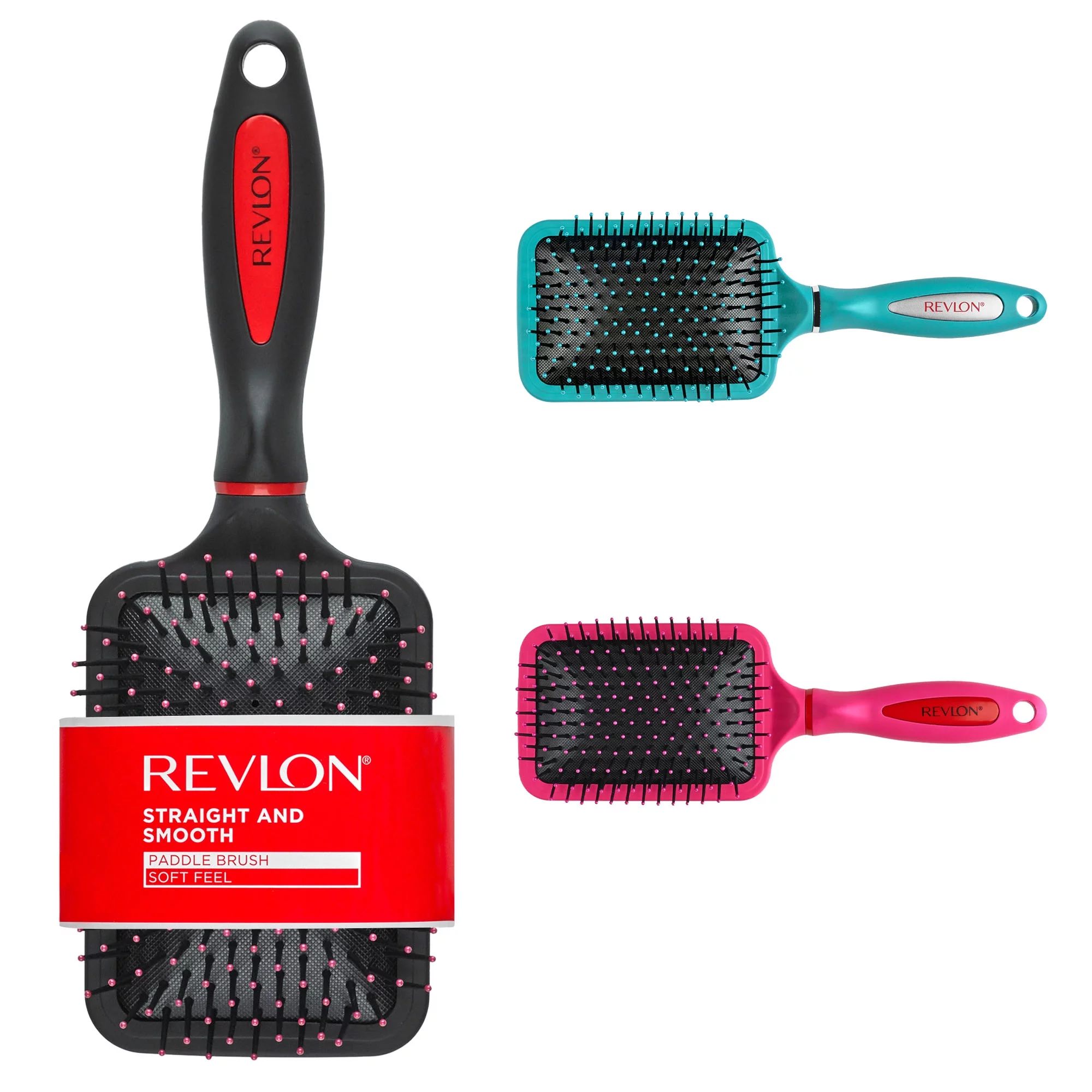 Revlon Paddle Hair Brush with Nylon Bristles, Color May Vary | Walmart (US)
