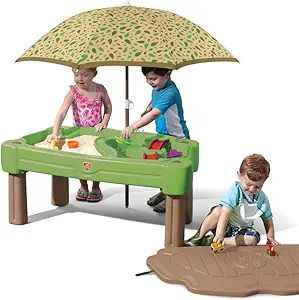 Step2 Cascading Cove Sand & Water Table with Umbrella | Kids Sand & Water Table with Umbrella | 6... | Amazon (US)