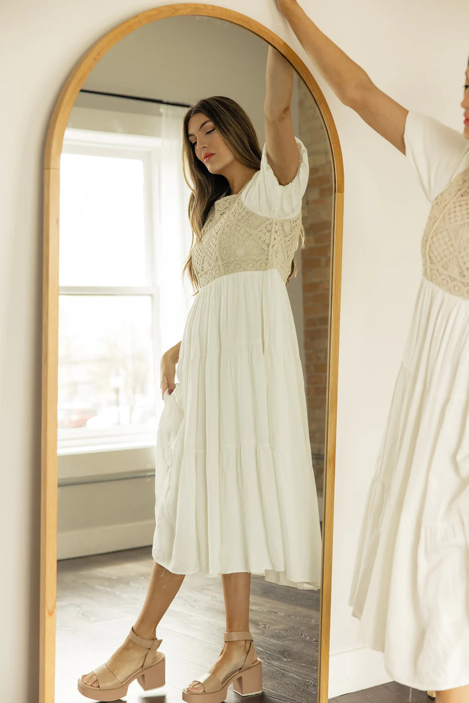 Feels Like Home Crochet Dress | Roolee