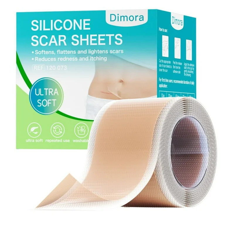 Dimora Silicone Scar Sheets, Waterproof Medical Silicone Scar Tape, Ultra-thin Scar Removal Treat... | Walmart (US)