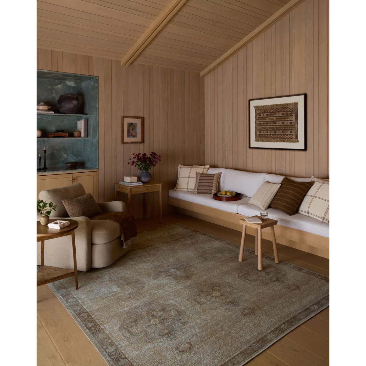 Amber Lewis x Loloi Cambria Mist / Natural Area Rug | Wayfair North America