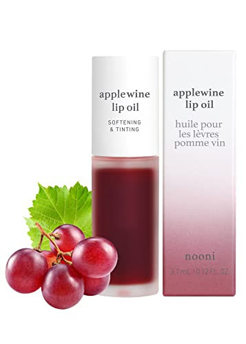 NOONI Korean Lip Oil - Applewine | Lip Stain, Gift, Long-Lasting, Moisturizing, Plumping, Revitalizing for Dry Lips, Waterproof, No Peel Off, Korean Lip Tint, Deep Red Lips, 0.12 Fl Oz | Amazon (US)