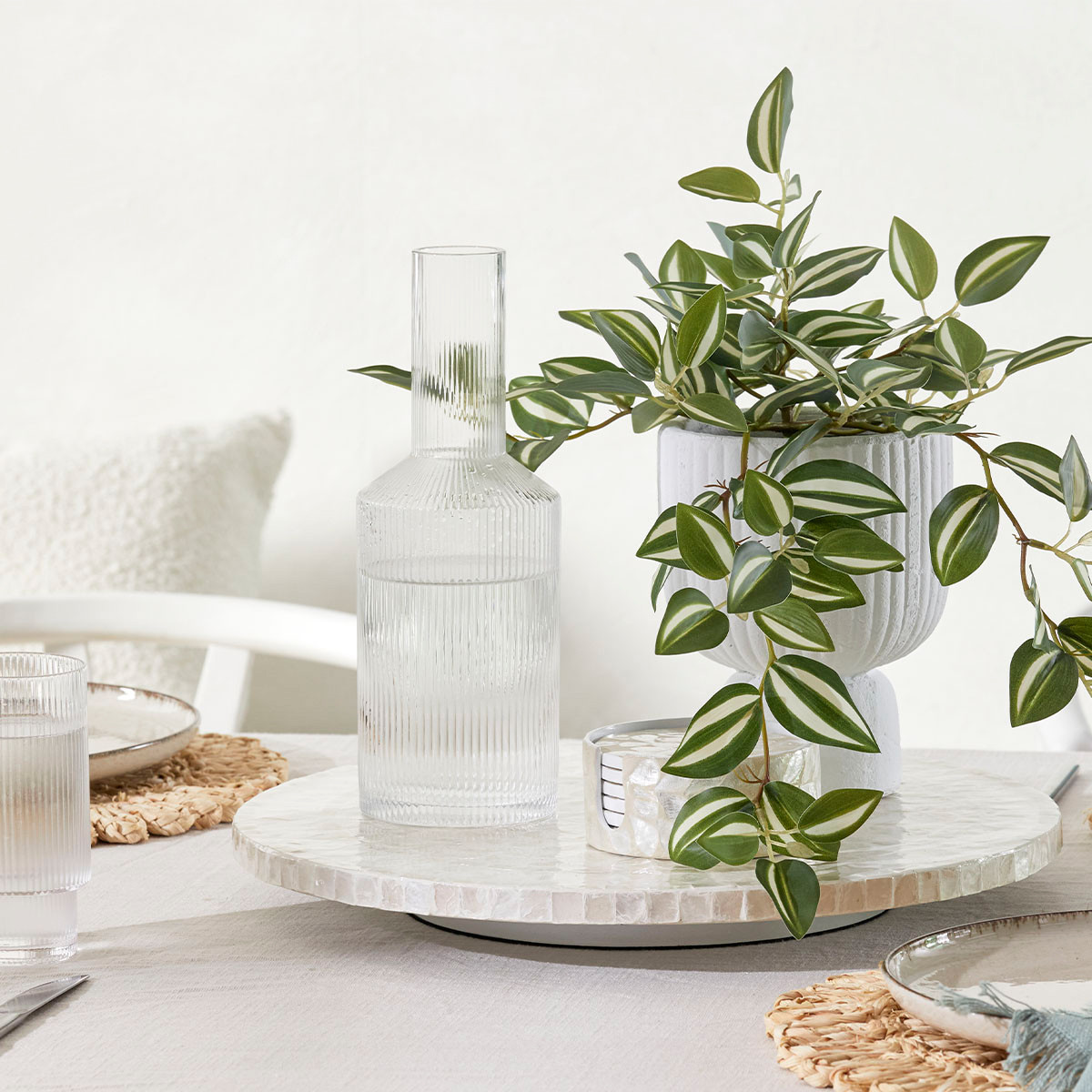 Chelle Capiz  Lazy Susan Serving Board [MUSCHELLSS23] | Pillow Talk AU