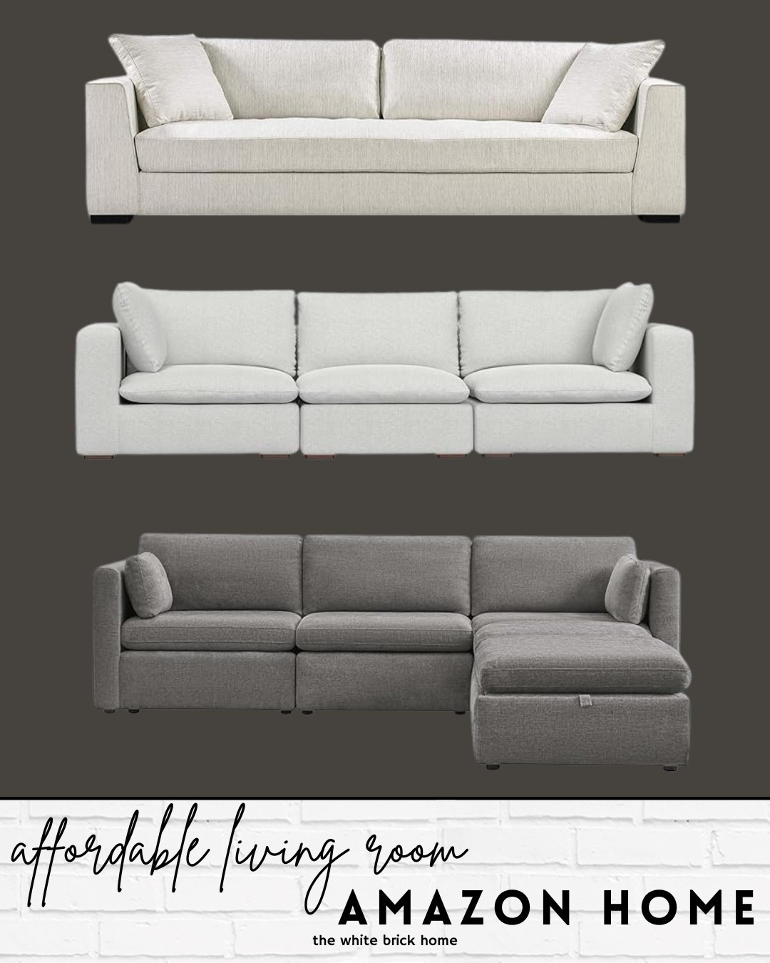 Affordable couches with great reviews and clean, modern lines! All sourced from Amazon home. 

Living room, living room furniture, living room decor, home decor, living room ideas, sofa, couch, living room seating, sectional, living room ideas, home decor, home design, living room modular sofa, modular furniture, Amazon, Amazon home, Amazon home decor, Amazon furniture, Amazon sofa, Amazon couch, budget friendly couch 

#LTKSaleAlert #LTKStyleTip #LTKHome