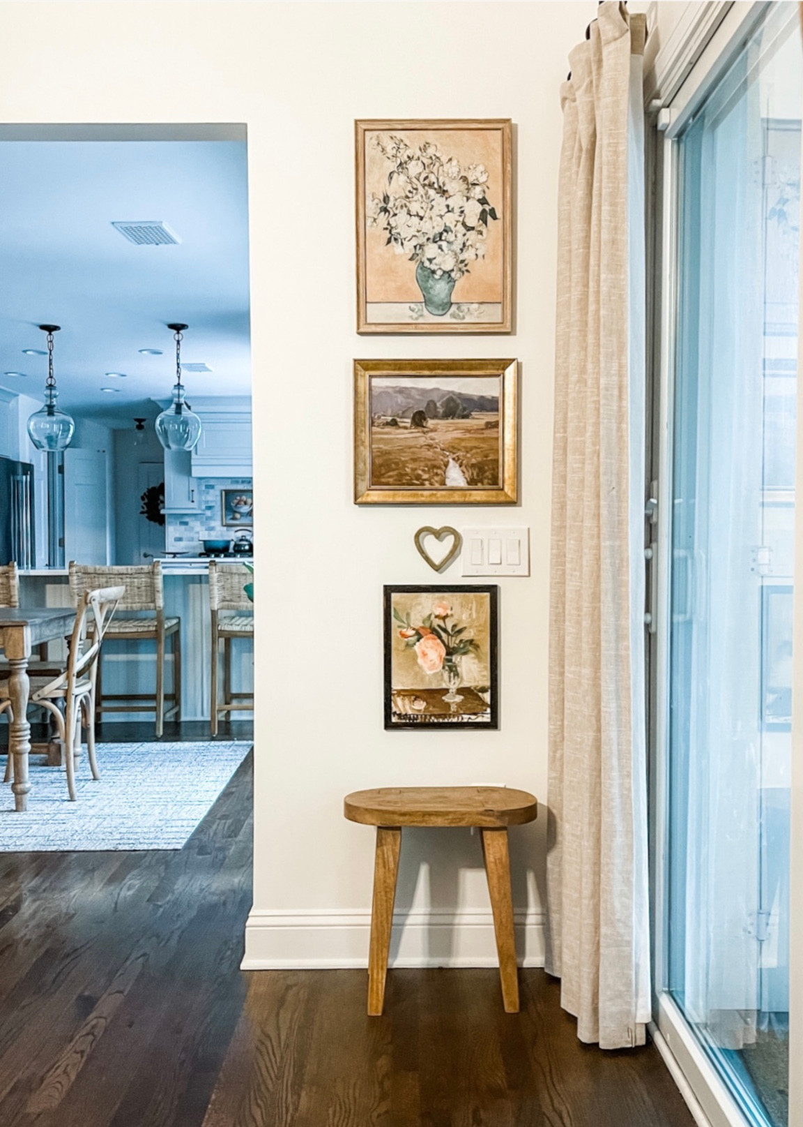 Mini gallery wall magic! 

#budgetart #wallart #target #woodstool #budgetstool #targetstyle #framedart

#LTKstyletip #LTKunder50 #LTKhome