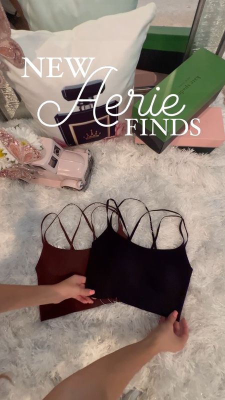 These aerie sportsbras are so buttery soft!! Got in the colors maple brown and black in the size . They are long enough to look like a sports bra tank top which is so nice. The strap detail is so gorgeous. Just got them and I’m obsessed with how they feel on; great support for smaller chested girls. Xoxo

#aerie #aeriereal #sportsbra #bra #athletic #athleisure #fitness #LTKFit #workout #set #matchingset #yoga #pilates #gym #summer #fall 

#LTKsalealert #LTKFitness #LTKunder50
