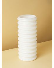14in Glass Scalloped Decorative Vase | HomeGoods