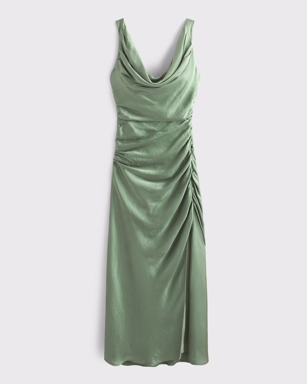 Women's Cowl Neck Draped Maxi Dress | Women's Dresses & Jumpsuits | Abercrombie.com | Abercrombie & Fitch (US)