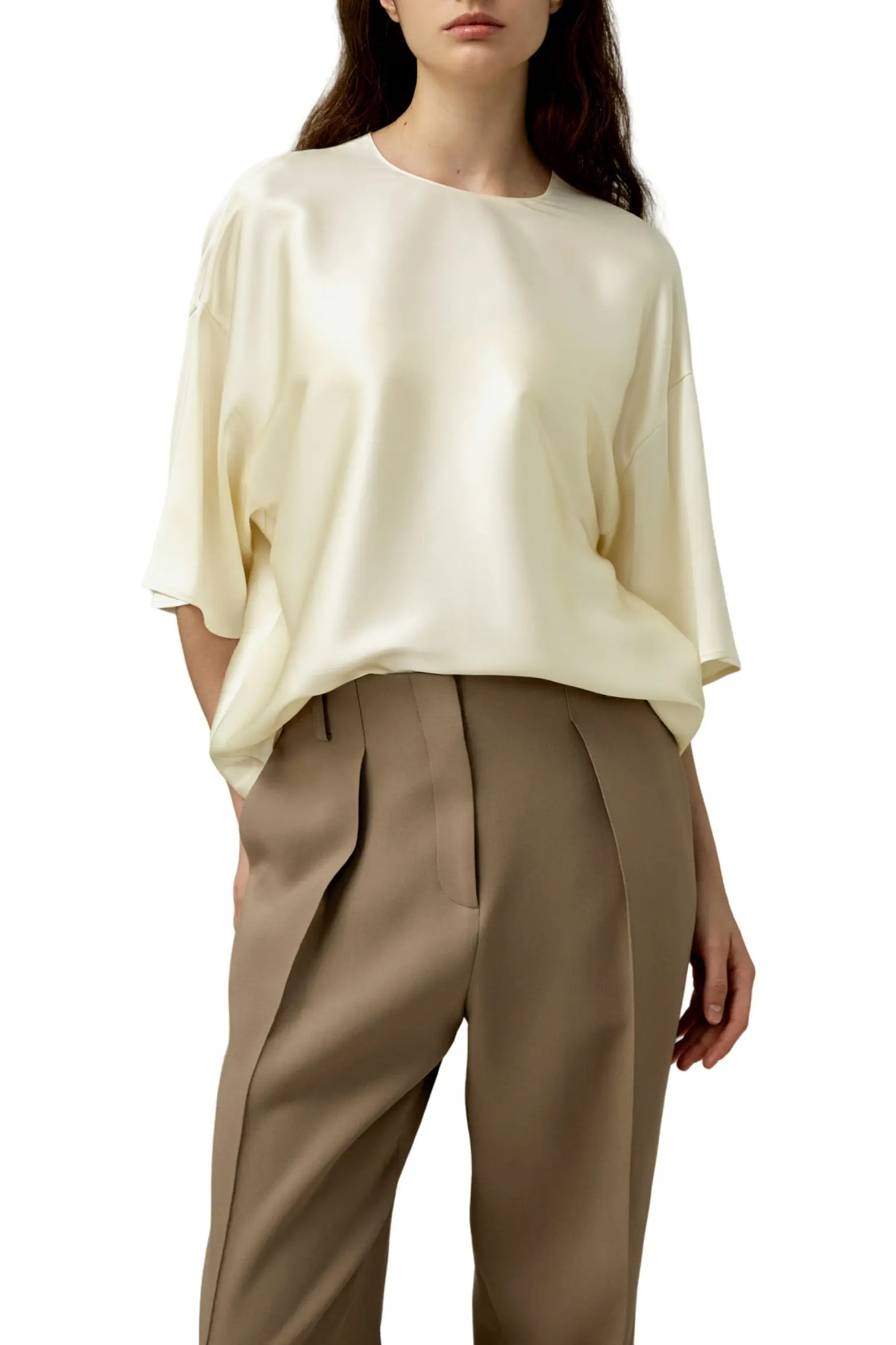 Lilysilk Women's Relaxed Silk Crewneck Blouse (Women) | Nordstrom | Nordstrom