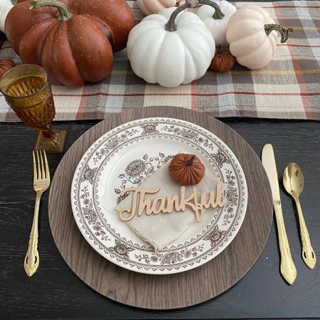 What are you thankful for?!  Pretty place settings?!  

#LTKSeasonal #LTKhome #LTKHoliday