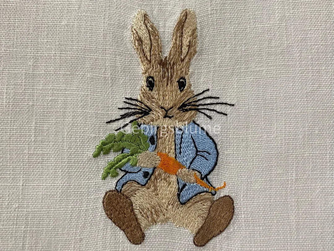 Rabbit Machine Embroidery Design Size H3.80"*w2.19in - Etsy | Etsy (US)