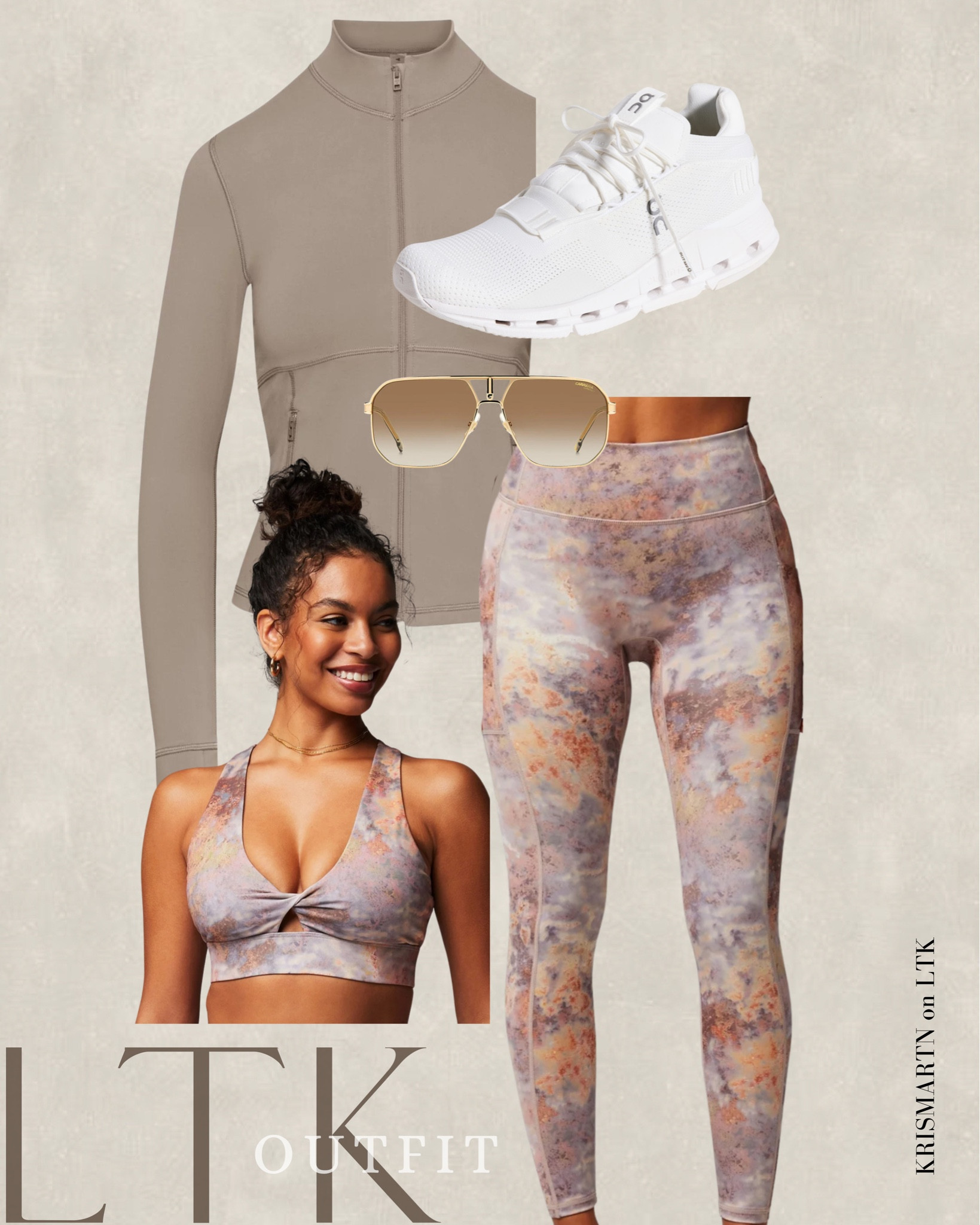 Abstract Purple Lilac Lavender Tan Light Beige Workout Athletic Set 

#LTKfitness #LTKfindsunder100 #LTKSpringSale