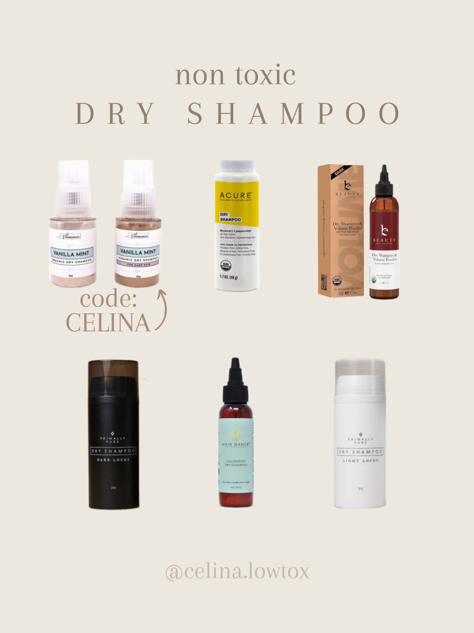 non toxic dry shampoo :) #cleanbeauty #nontoxic #hair #lowtox 

#LTKbeauty #LTKSeasonal #LTKstyletip