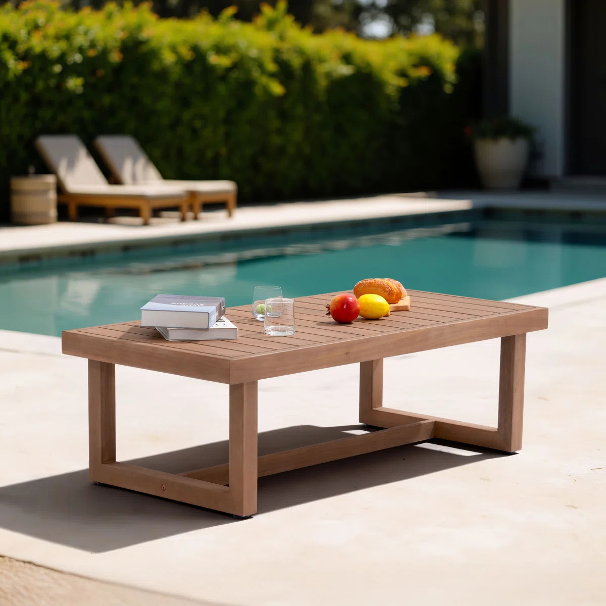 Outdoor Patio Wooden Coffee Table | Wayfair North America