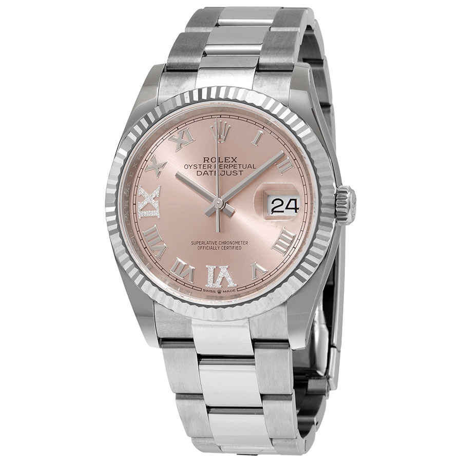 Rolex Datejust 36 Pink Diamond Dial Automatic Mens Oyster Watch 126234PRDO | Jomashop.com & JomaDeals.com