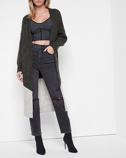 Color Block Duster Cardigan | Express