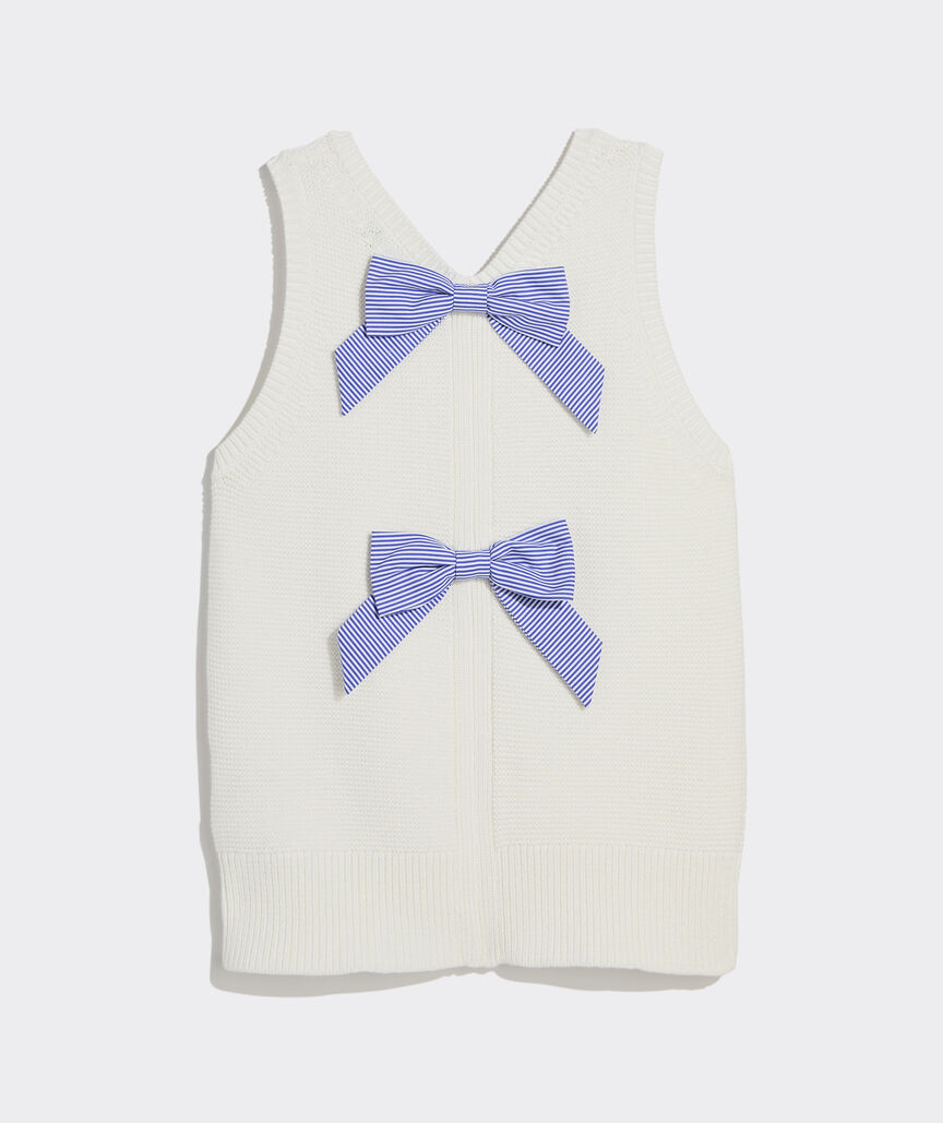 Katie Cotton Bow Sweater Tank | vineyard vines
