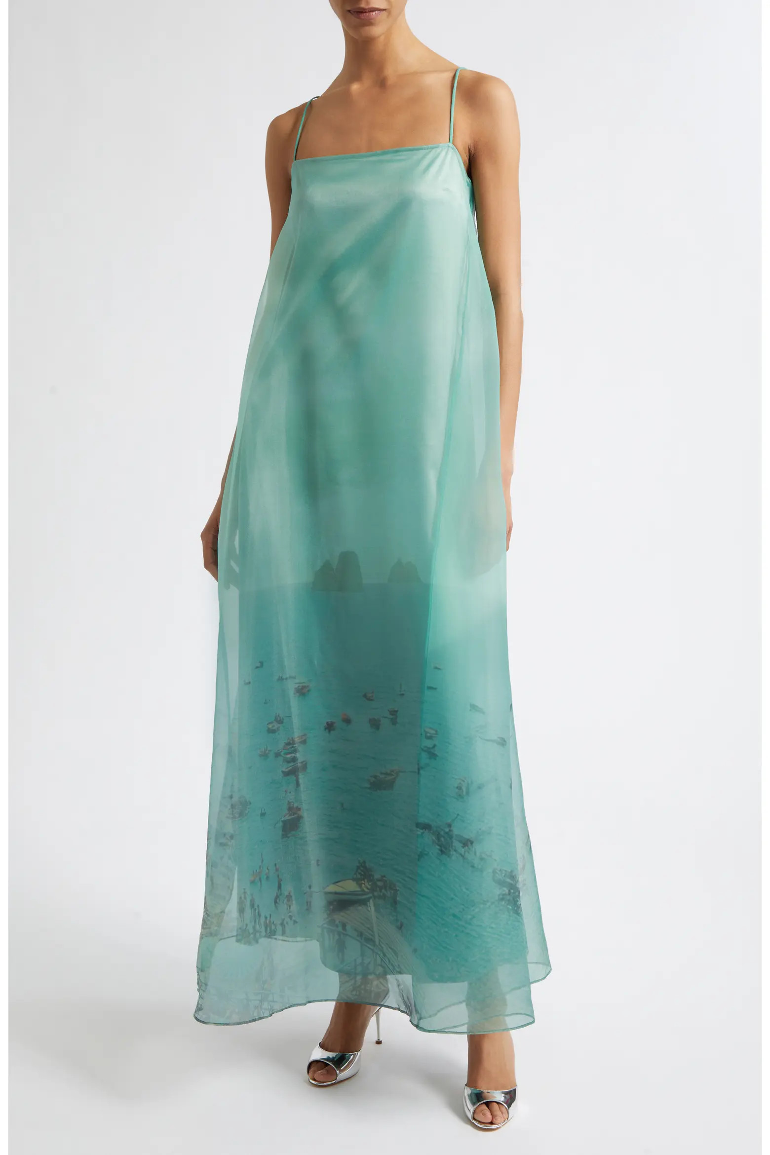 STAUD Delfina Print Organza Maxi Dress (Women) | Nordstrom | Nordstrom