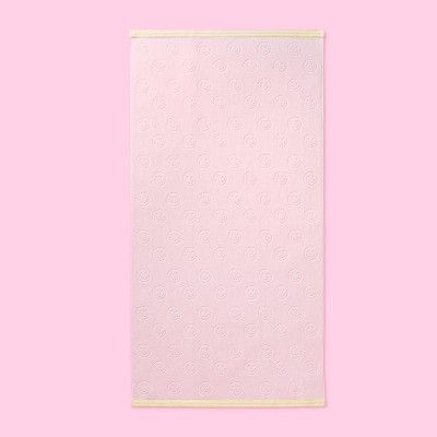 Smiley Beach Towel Light Pink/Yellow - Stoney Clover Lane x Target | Target