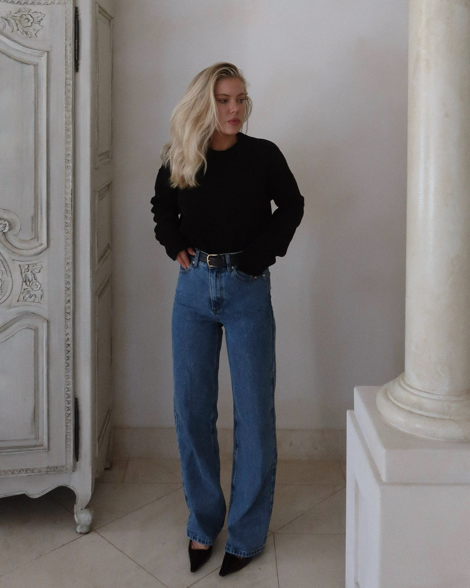 straight leg in this vintage blue - my favourite denim colour