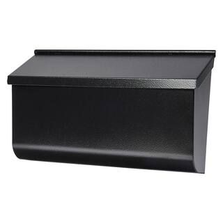 Gibraltar Mailboxes Woodlands Black, Medium, Steel, Wall Mount Mailbox L4010WB0 | The Home Depot