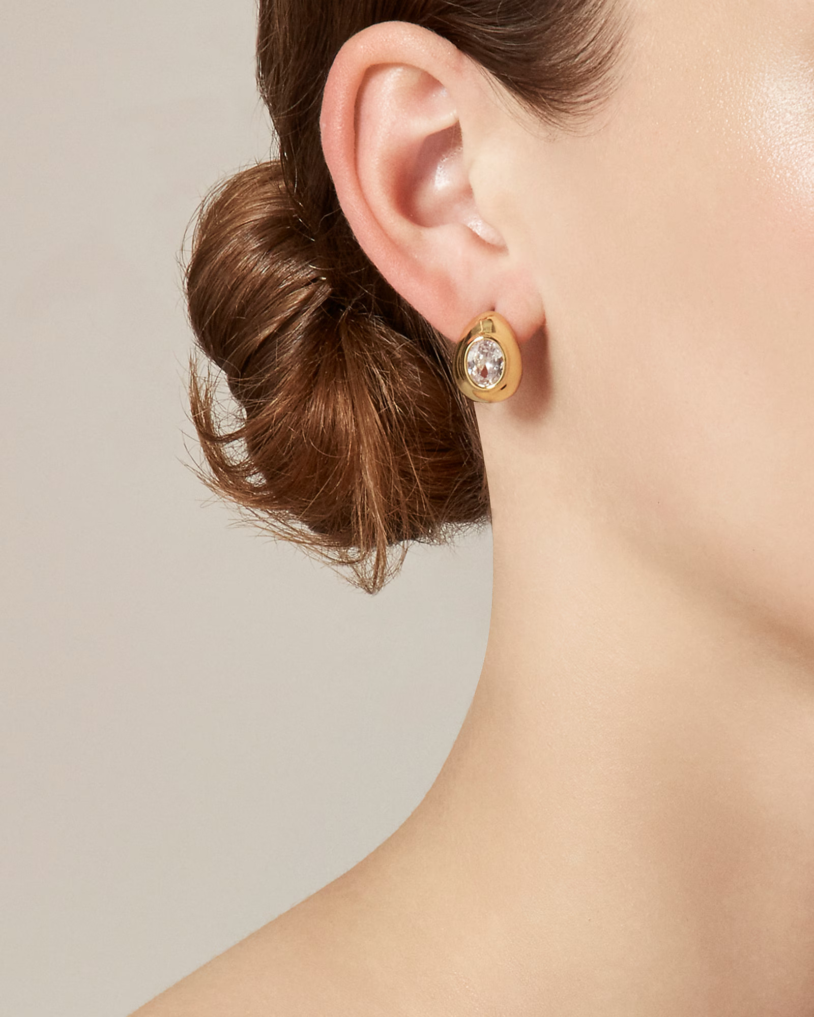 Crystal and enamel hoop earrings | J. Crew US
