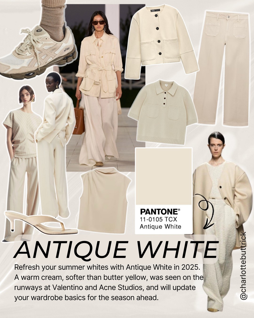 Pantone color trends 2025 - colours trending for spring - ss25 fashion trends - asics trainers - Zara jacket - ecru jeans - Zara top - suede jacket - mango jeans - mango suit - cream blazer - Arket - COS - Abercrombie - a&f 

#LTKuk #LTKFashionMonth #LTKspring