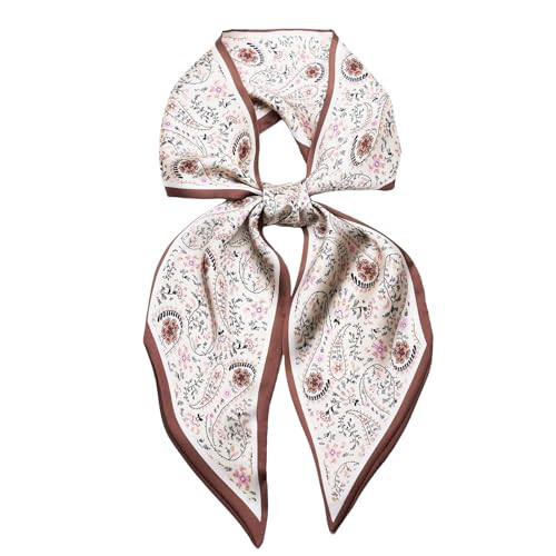 QIUTIMIY Silk Like Scarf for Women Neck Scarf Satin Scarves for Hair Tie Fashion Purse Scarves fo... | Amazon (US)