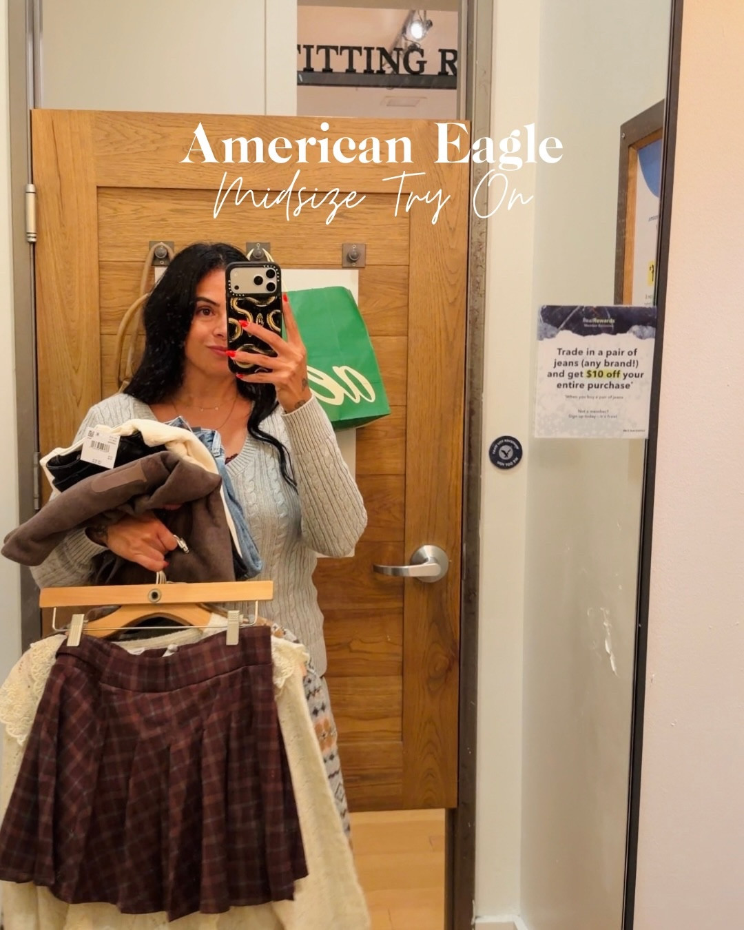Midsize girls… American Eagle came THROUGH today 🤌🏼🖤
Trying on all the comfy-cute fits and everything is on major sale for Black Friday, so of course I had to share the best ones. Consider this your sign to treat yourself.

#AEStyle #AETryOn #MidsizeStyle #BlackFridayDeals #OOTD

American Eagle outfits, midsize try on haul, Black Friday sale finds, AE jeans review, everyday style inspo

#LTKHoliday #LTKCyberWeek #LTKGiftGuide