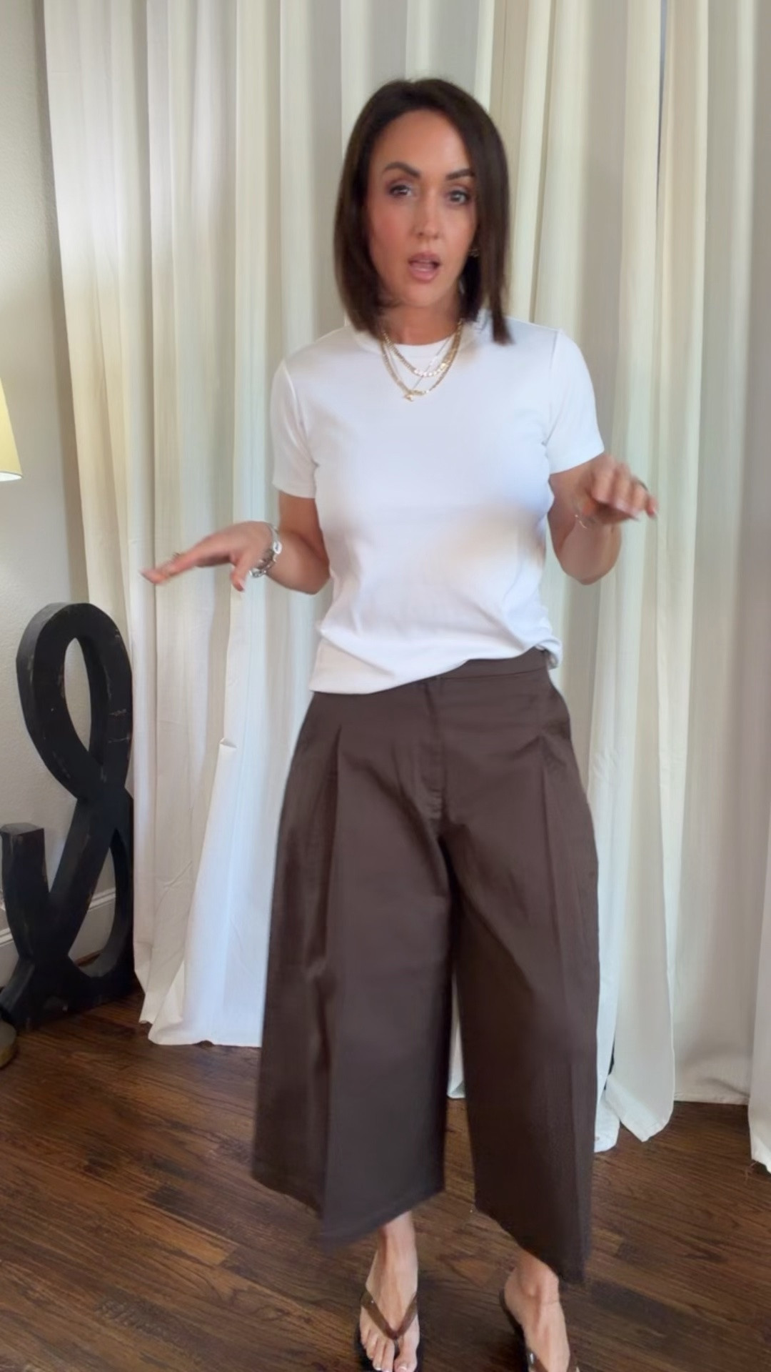 The most perfect white t, soft, thick, perf for layering or on its own. S shirt, Xs culottes but prefer the fit of the small better on me

#LTKootd #LTKgrwm #LTKOver40