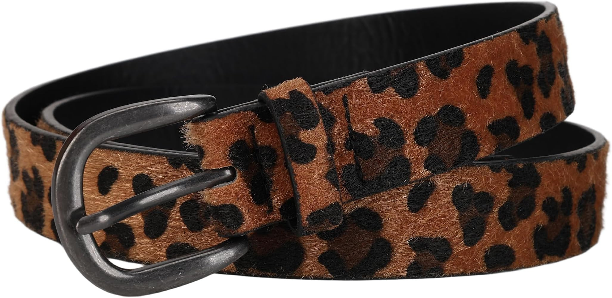 Zhanzong Womens Belts Leopard Print Belt for Women Waist Belts for Jeans | Amazon (US)